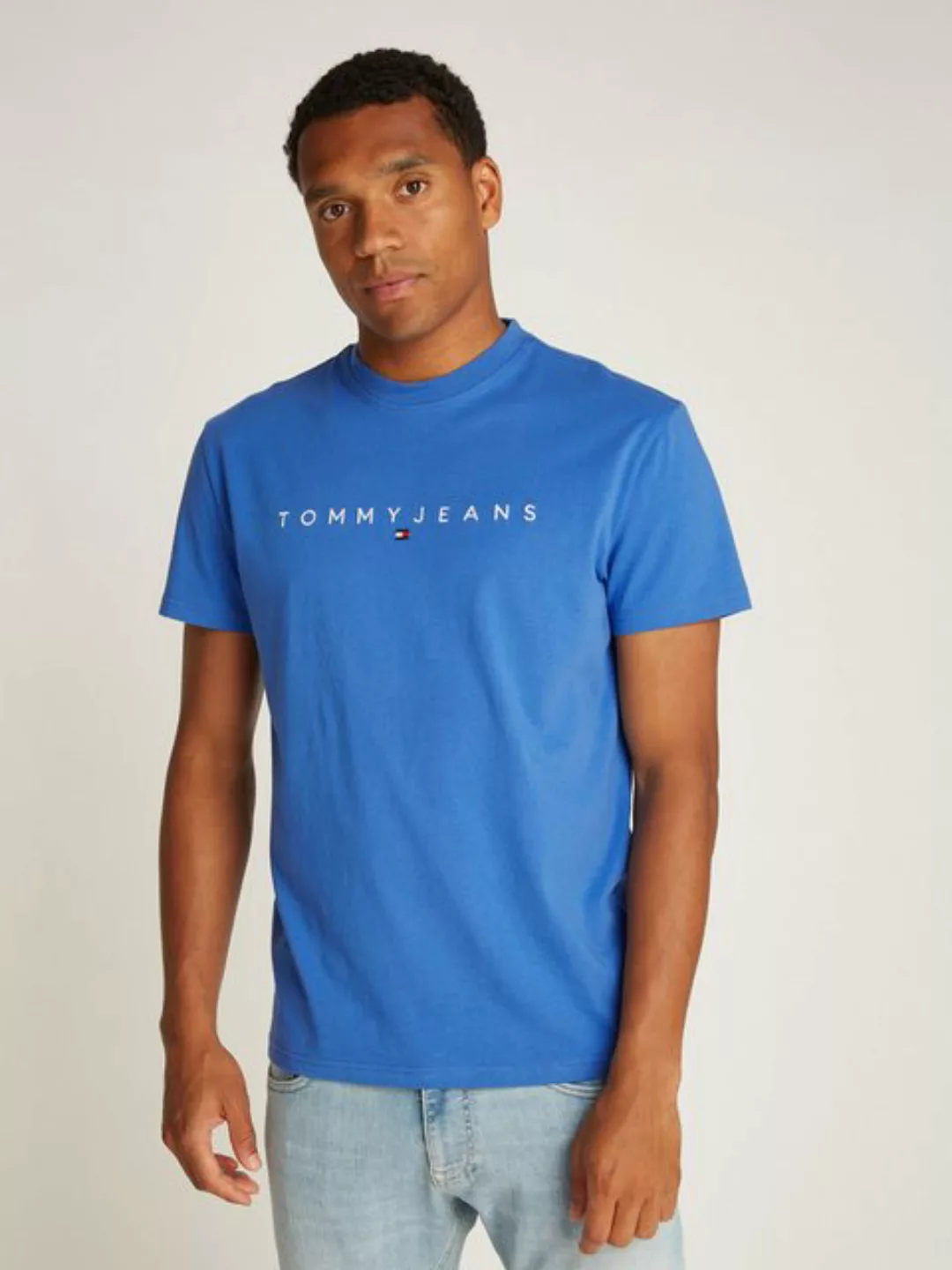 Tommy Jeans Plus Rundhalsshirt "TJM REG LINEAR LOGO TEE EXT", in Große Größ günstig online kaufen