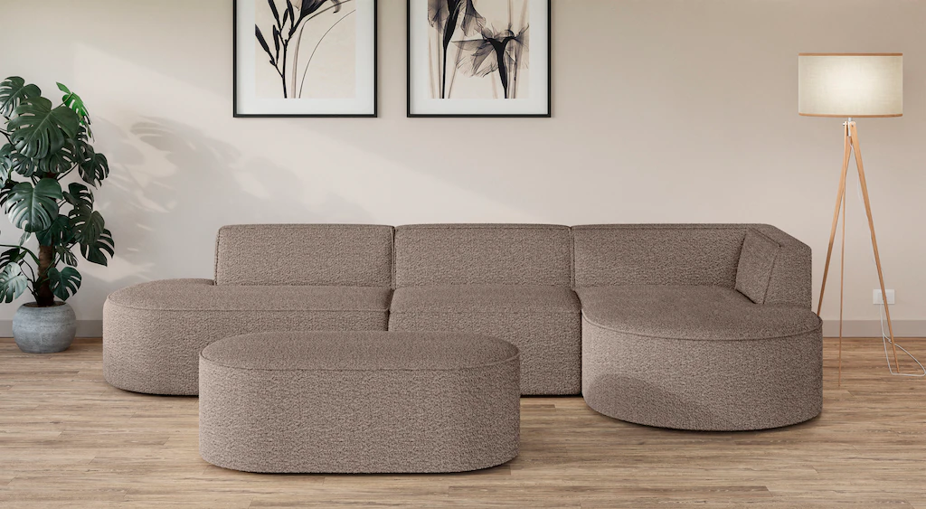 andas Ecksofa "EIVIND Designer Sofa mit Ottomane rechts/links, B/T/H: 343/1 günstig online kaufen
