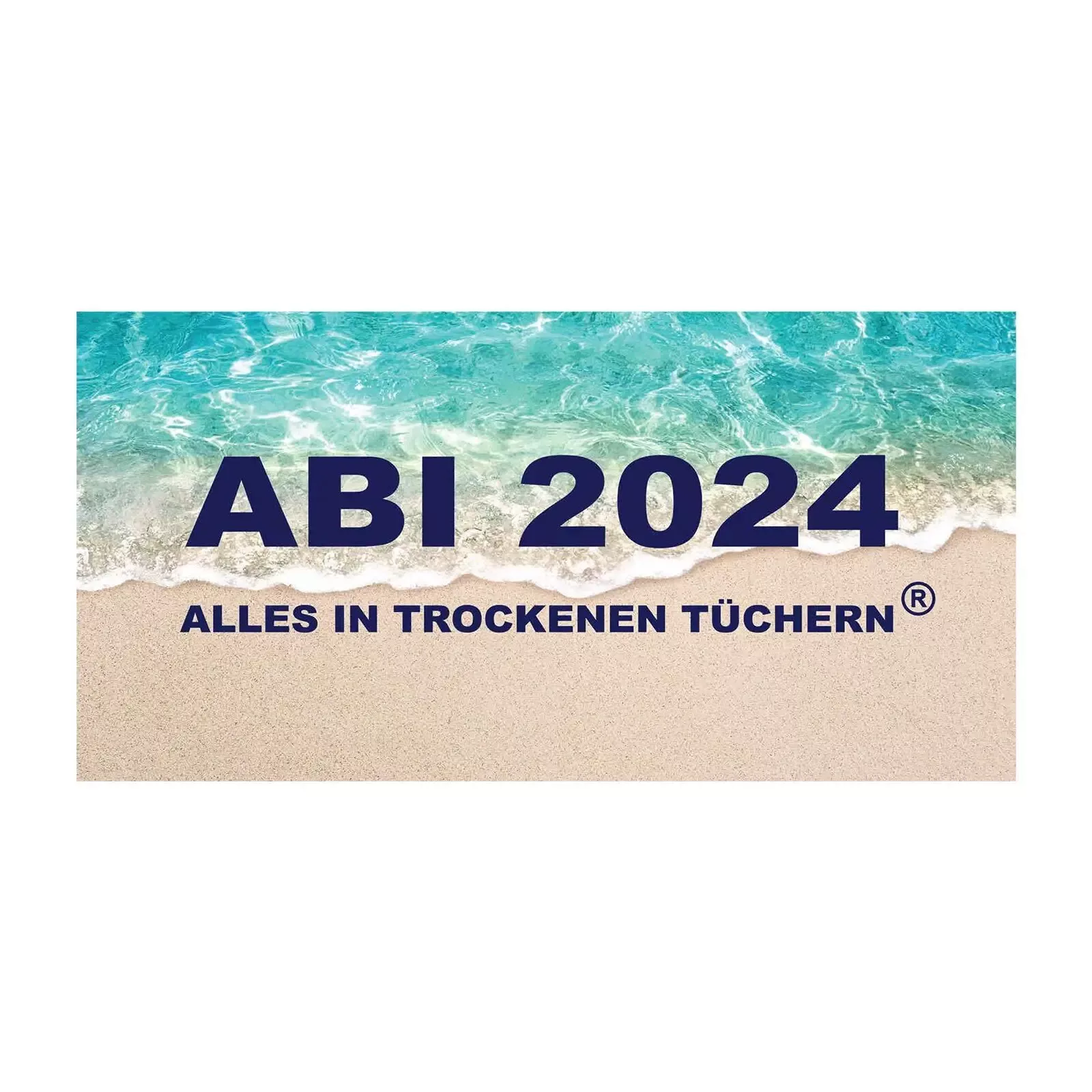 Egeria Strandtuch »ABI 2024«, (1 St.), 75x150 cm, "ABI 2024-Alles in trocke günstig online kaufen