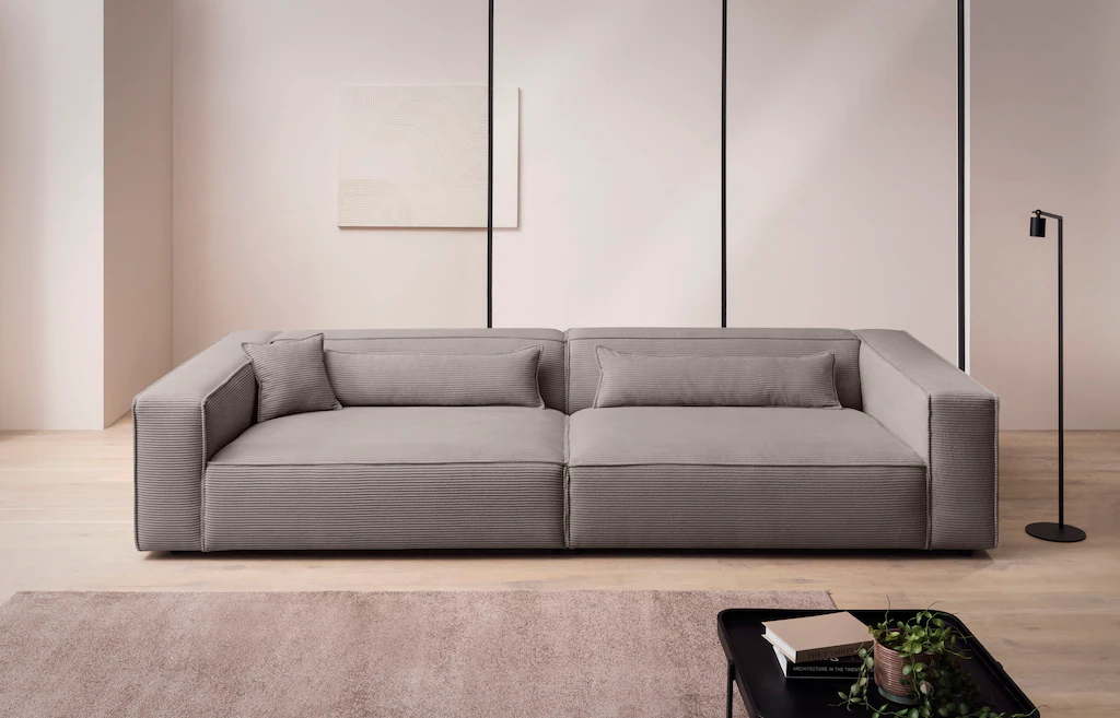 LeGer Home by Lena Gercke 3-Sitzer "PIARA, XXL Sofa mit Kedernaht, Big-Sofa günstig online kaufen