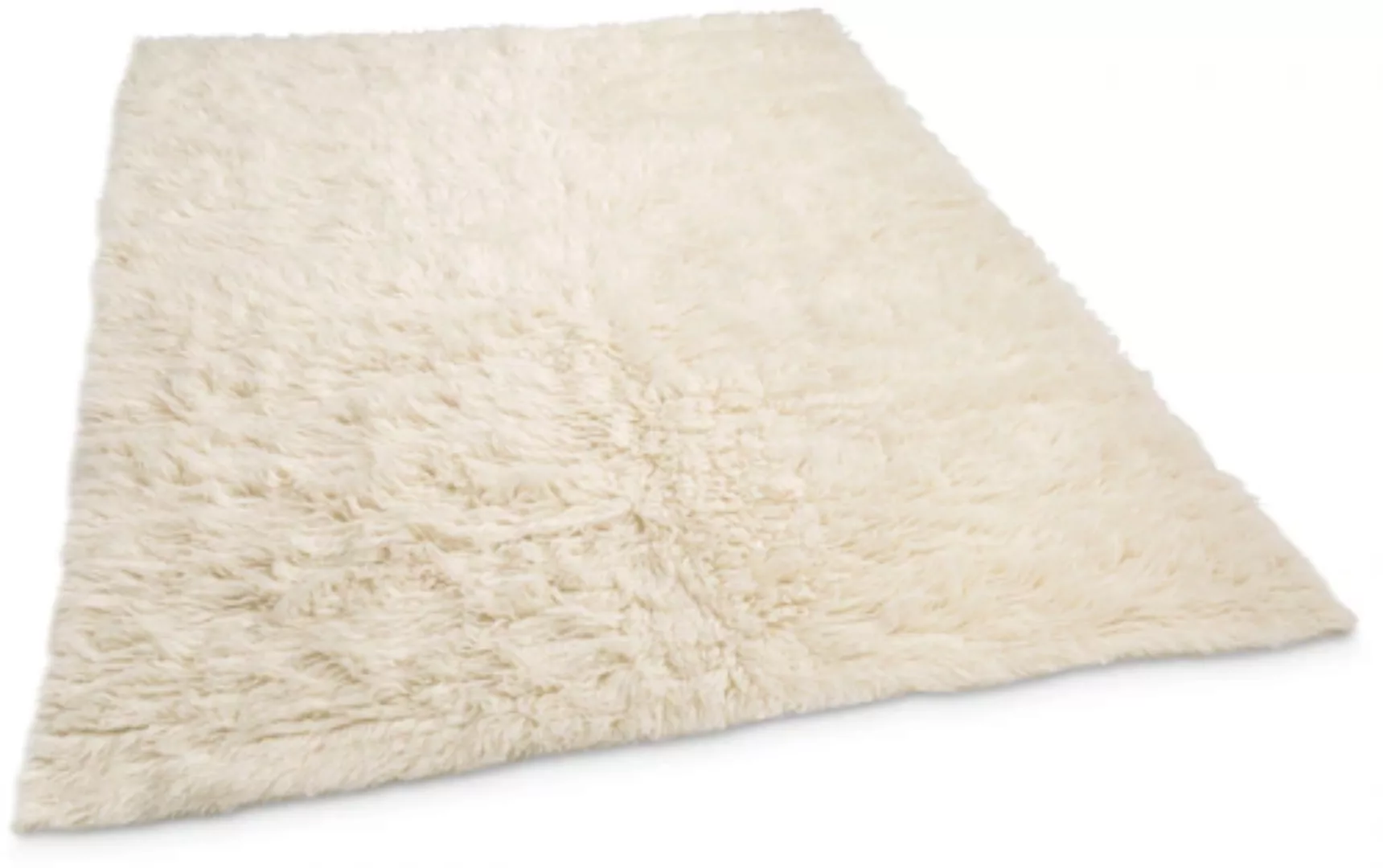 THEKO Flokati Wollteppich  Flokos ¦ beige ¦ Wolle ¦ Maße (cm): B: 250 H: 4 günstig online kaufen