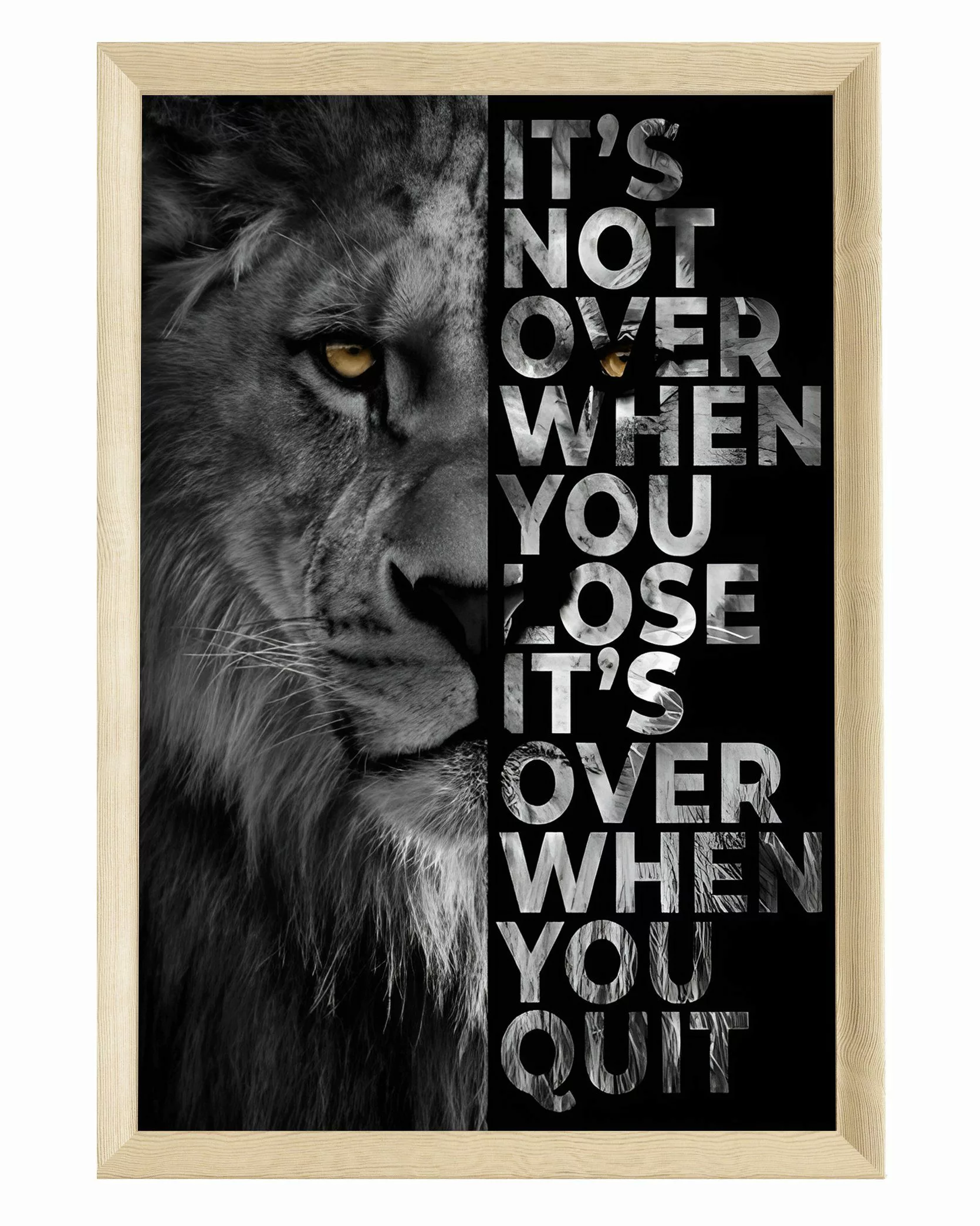 JUSTGOODMOOD Poster Premium ® Never Give günstig online kaufen