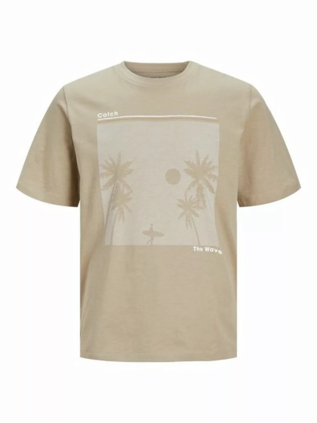 Jack & Jones Kurzarmshirt JJPAJA PALM TEE SS CREW NECK günstig online kaufen