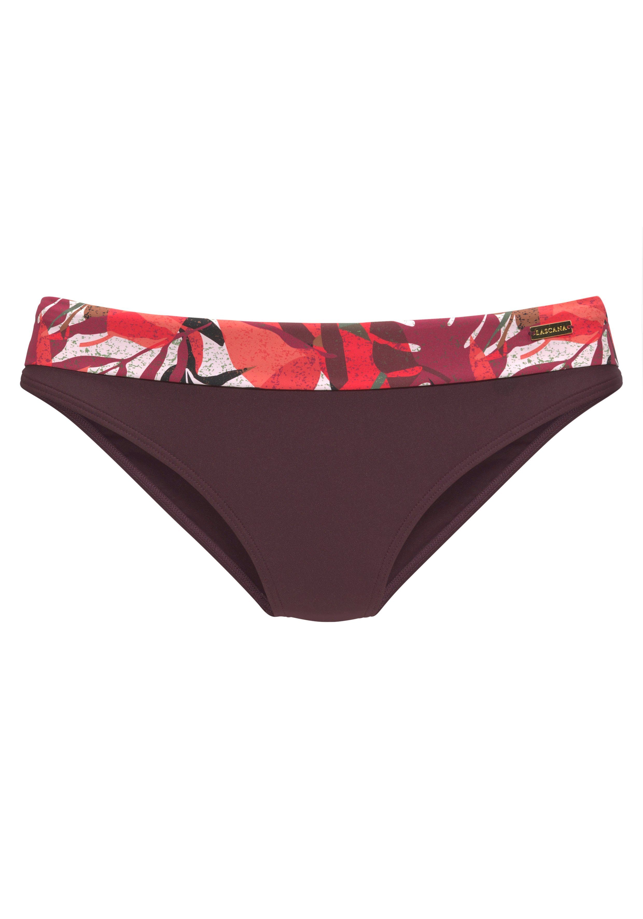 LASCANA Bikini-Hose Ava im tropischen Design günstig online kaufen