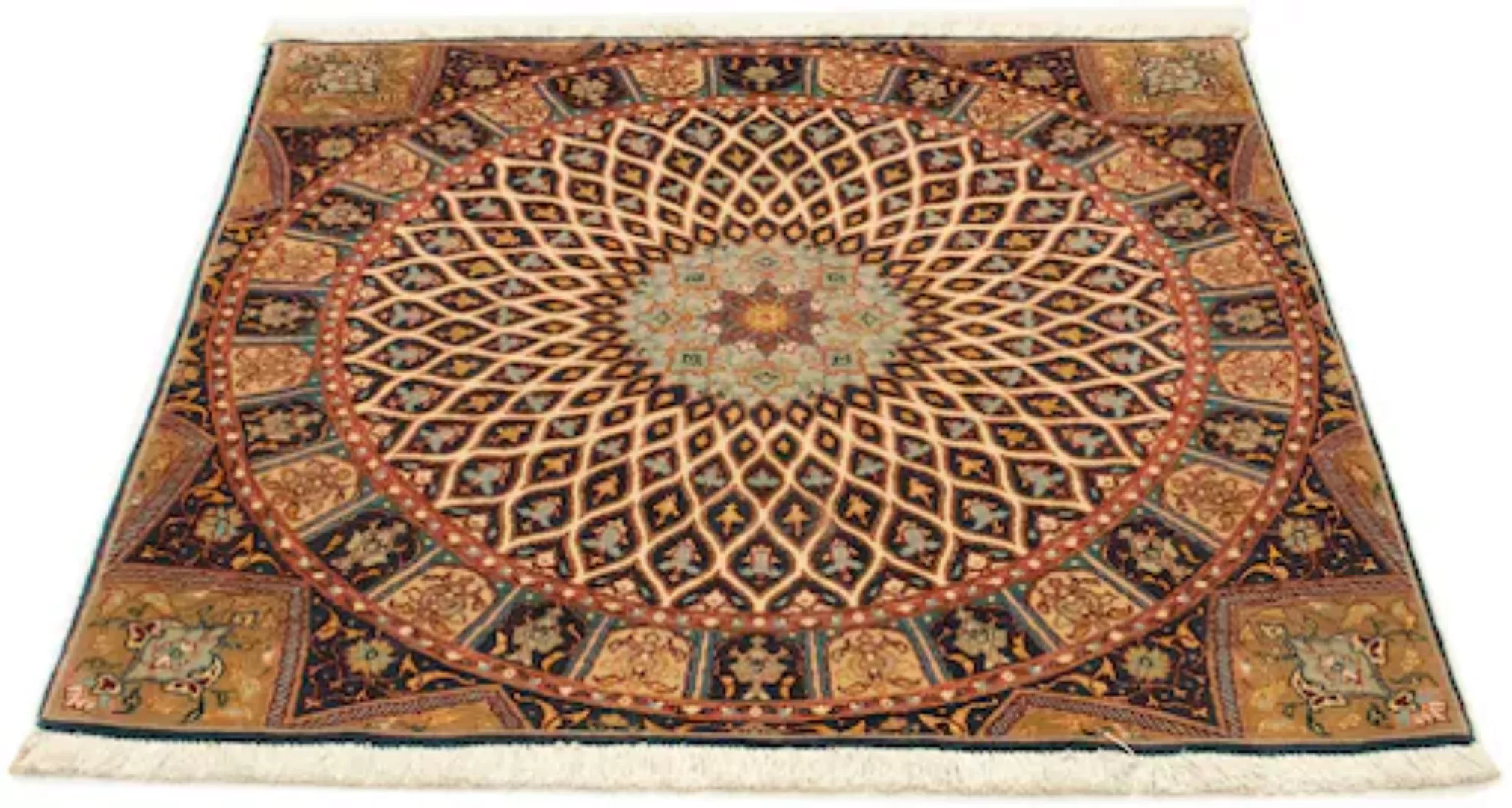 morgenland Teppich »Täbriz 50 Raj Teppich handgeknüpft mehrfarbig«, rechtec günstig online kaufen