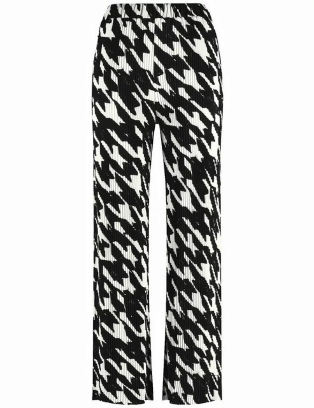 GERRY WEBER Jerseyhose Gemusterte Plisseehose günstig online kaufen