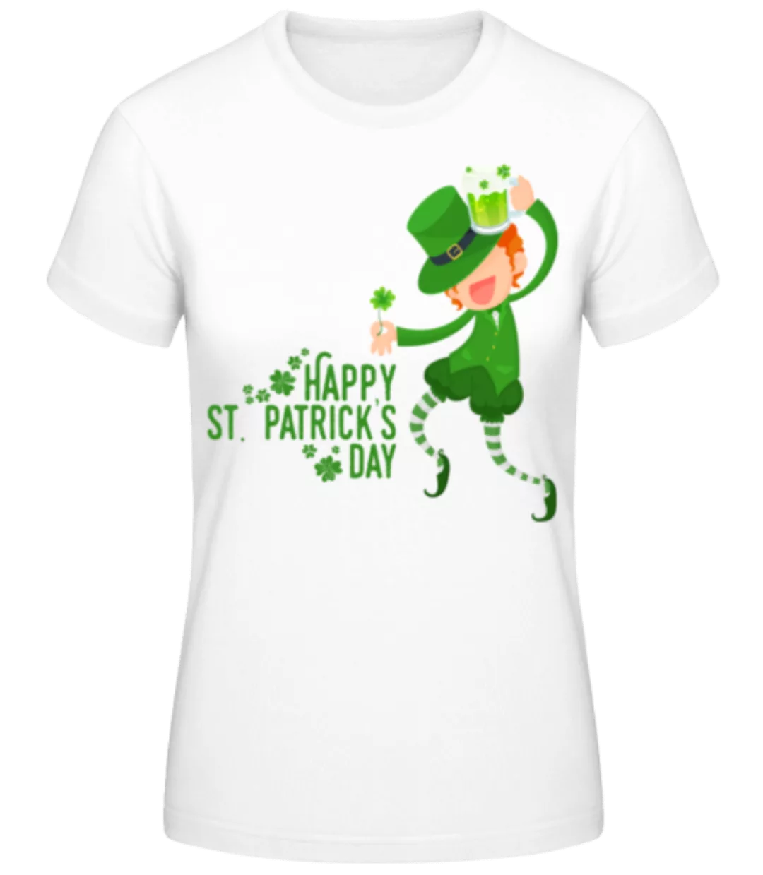 Happy St. Patrick's Day Logo · Frauen Basic T-Shirt günstig online kaufen