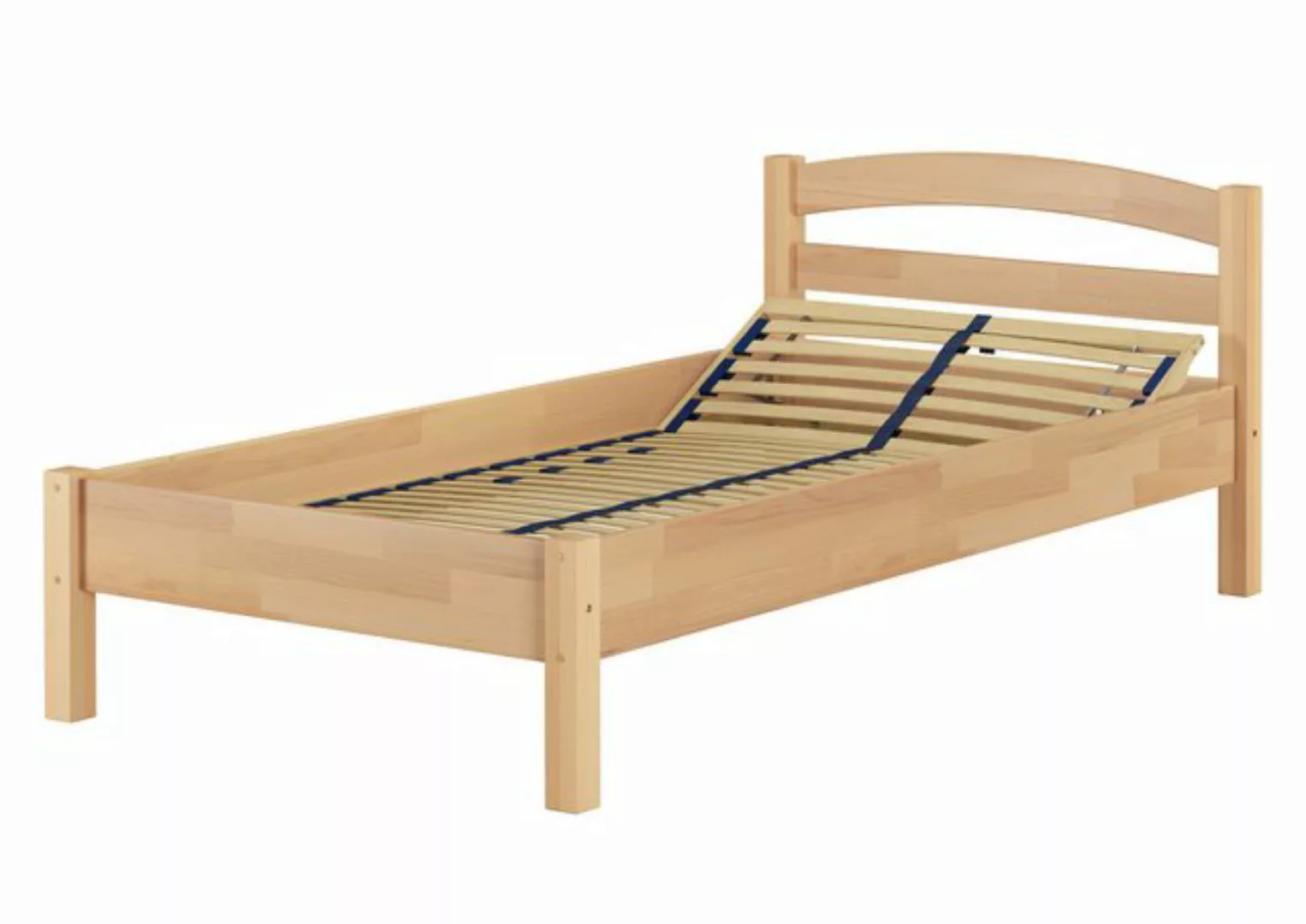 ERST-HOLZ Bett Überlanges Massivholzbett, Holzbett, Einzelbett 90x220 Buche günstig online kaufen