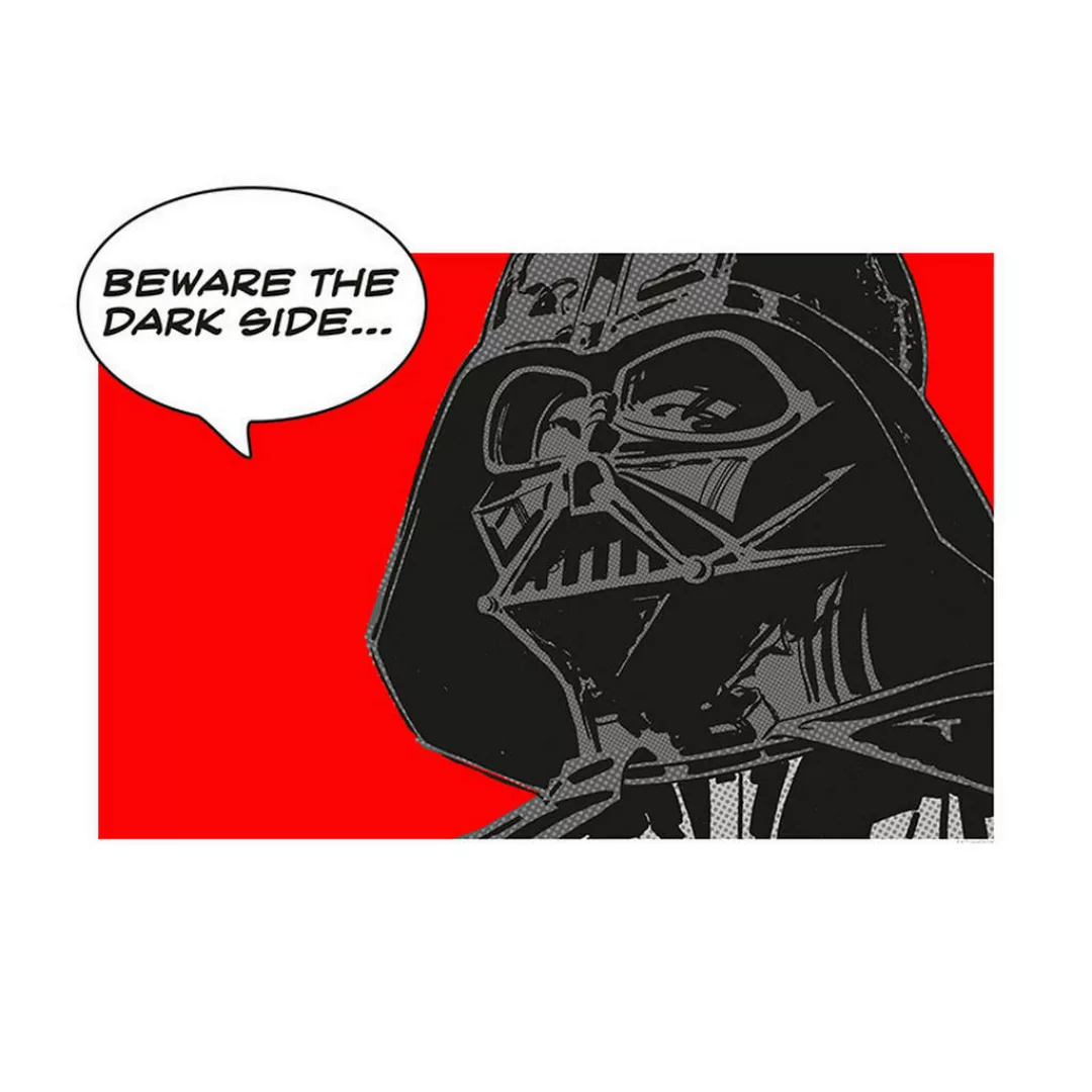 KOMAR Wandbild - Star Wars Classic Comic Quote Vader - Größe: 70 x 50 cm me günstig online kaufen