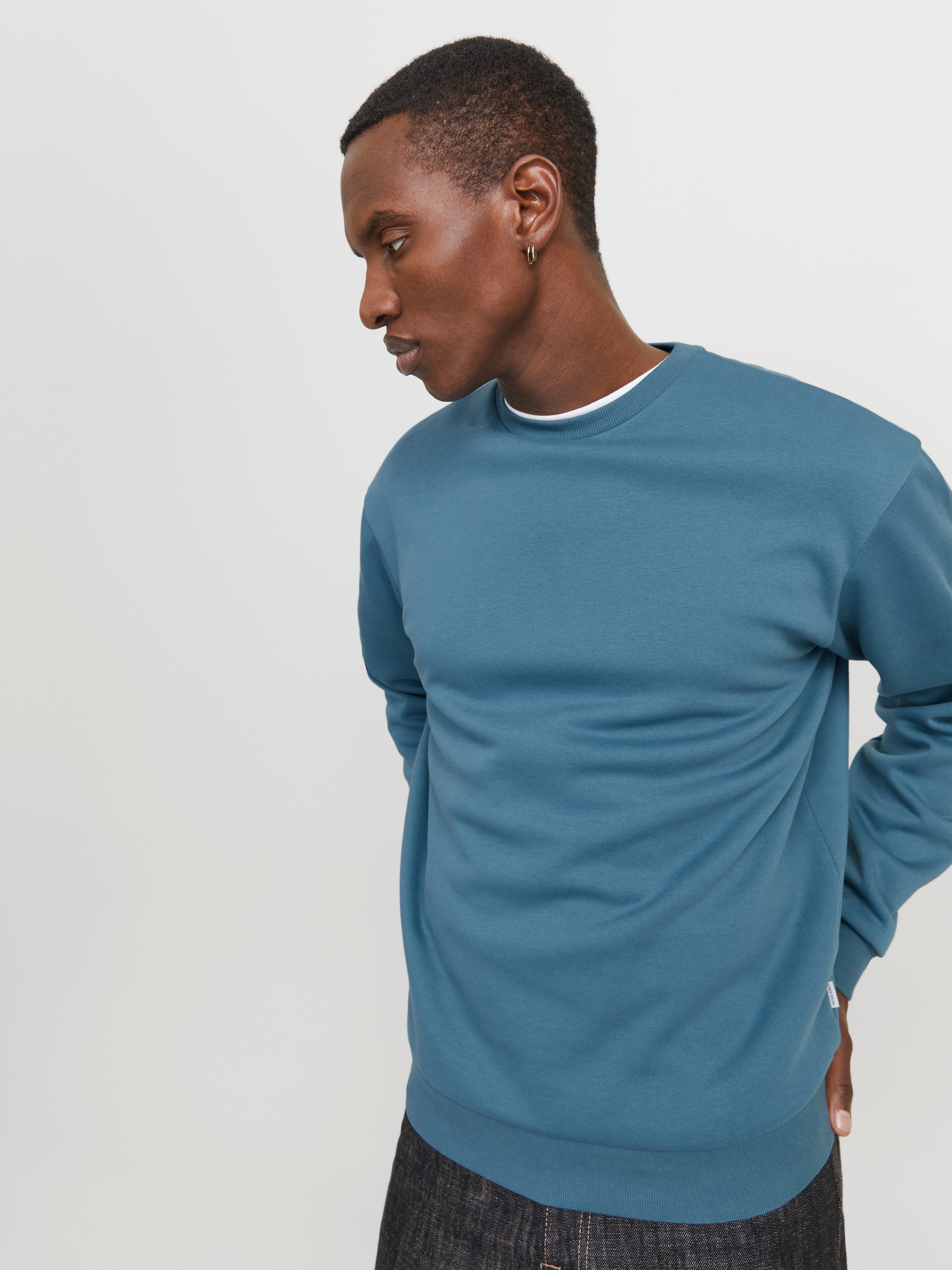 Jack & Jones Sweatshirt "JJEBRADLEY mit Rippbündchen für Alltag und Freizei günstig online kaufen
