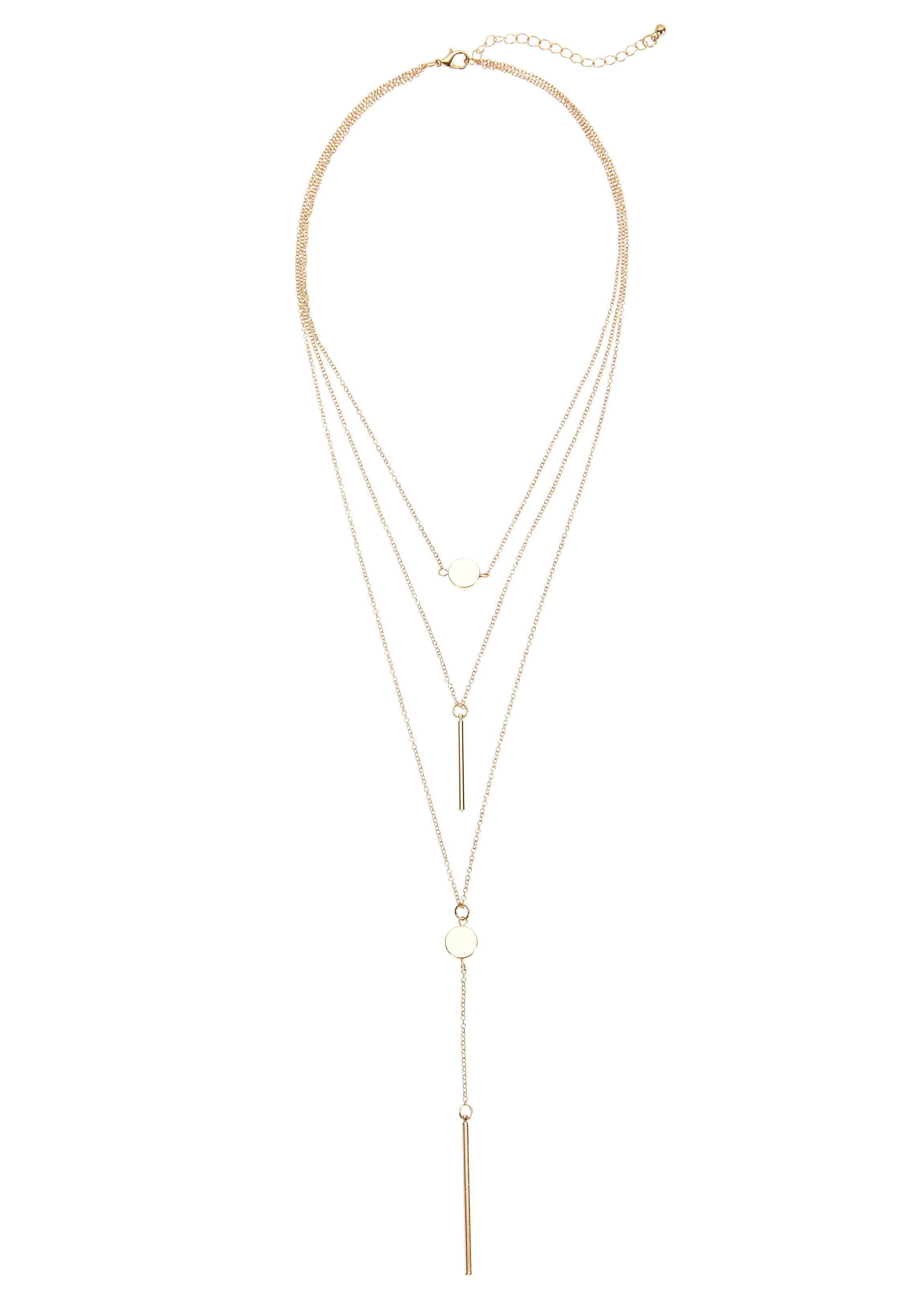 LASCANA Lange Kette, 3-reihige Halskette, mehrreihig, Kettenset, Halsschmuc günstig online kaufen