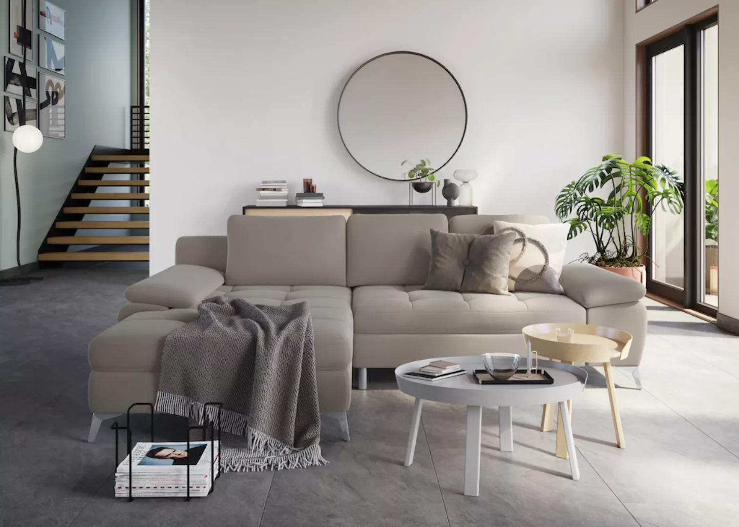 sit&more Ecksofa "Latigo L-Form", mit Recamiere, wahlweise mit Bettfunktion günstig online kaufen