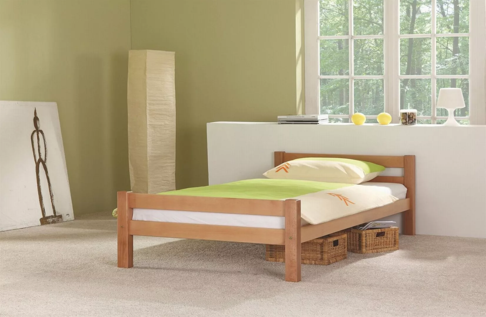 58 aufm Kessel Bettgestell Einzelbett Genevieve 208x145x63 Seniorenbett Mas günstig online kaufen