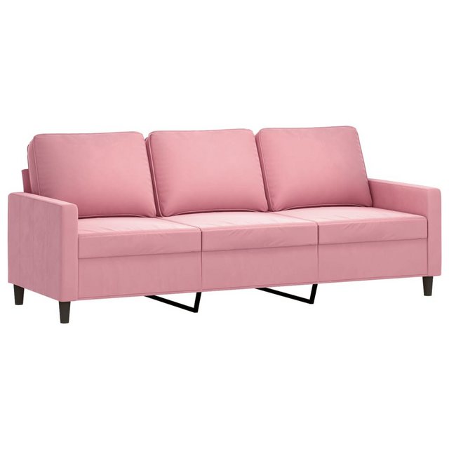 vidaXL Sofa, 3-Sitzer-Sofa Rosa 180 cm Samt günstig online kaufen