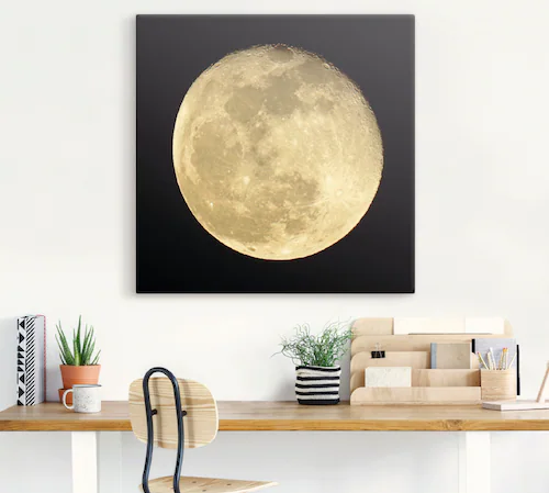 Artland Wandbild »Mond«, Weltraum, (1 St.), als Leinwandbild, Poster, Wanda günstig online kaufen