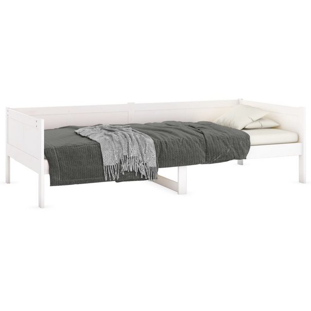 vidaXL Bett Tagesbett Weiß Massivholz Kiefer 90x200 cm günstig online kaufen