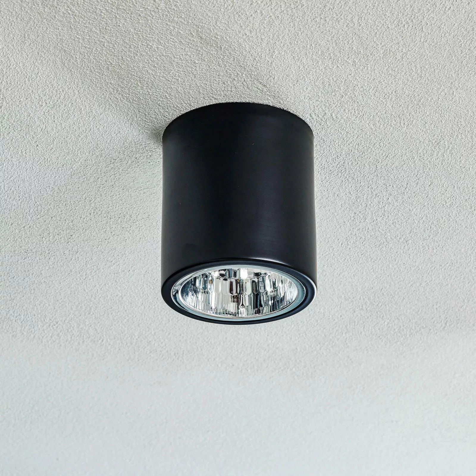 Deckenspot Downlight round in Schwarz, Ø 13,3 cm günstig online kaufen