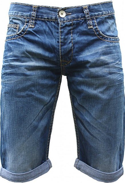 Cipo & Baxx Jeansshorts C-0088 Capri mit dicken Kontrastnähten günstig online kaufen