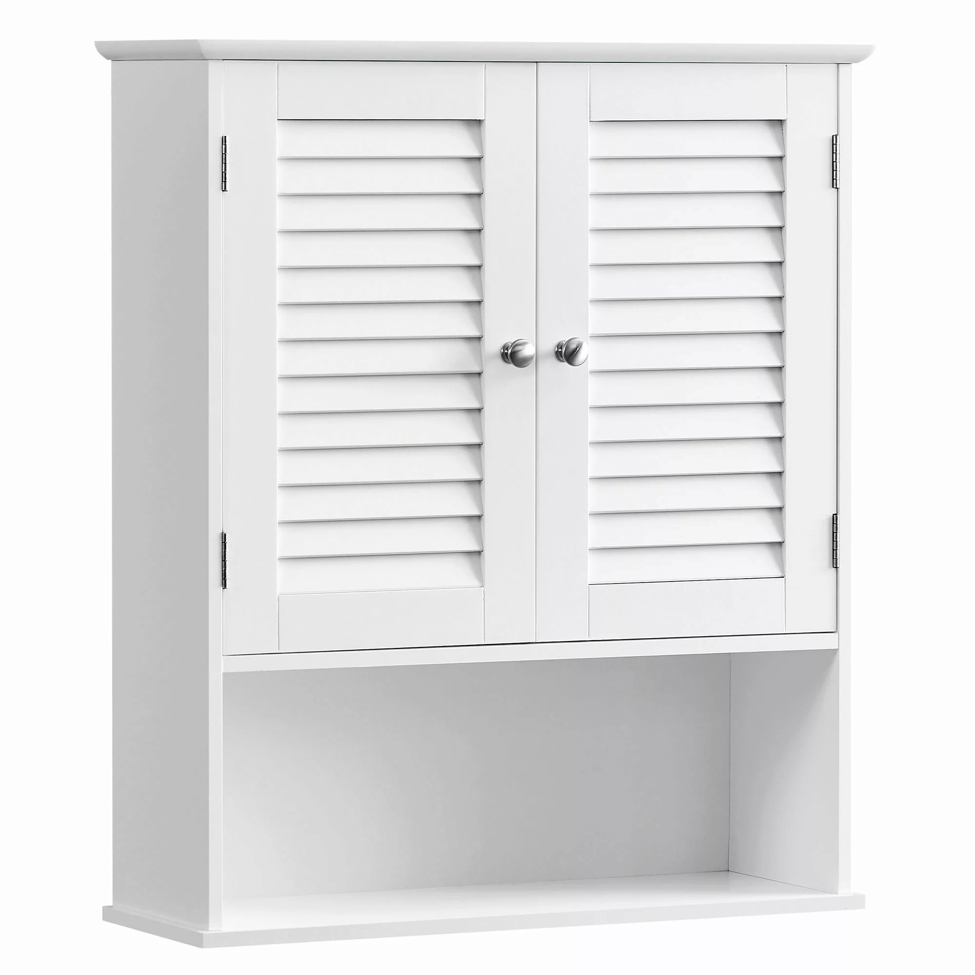 VASAGLE Hängeschrank Badezimmerschrank Wandschrank Lamellentüren und günstig online kaufen