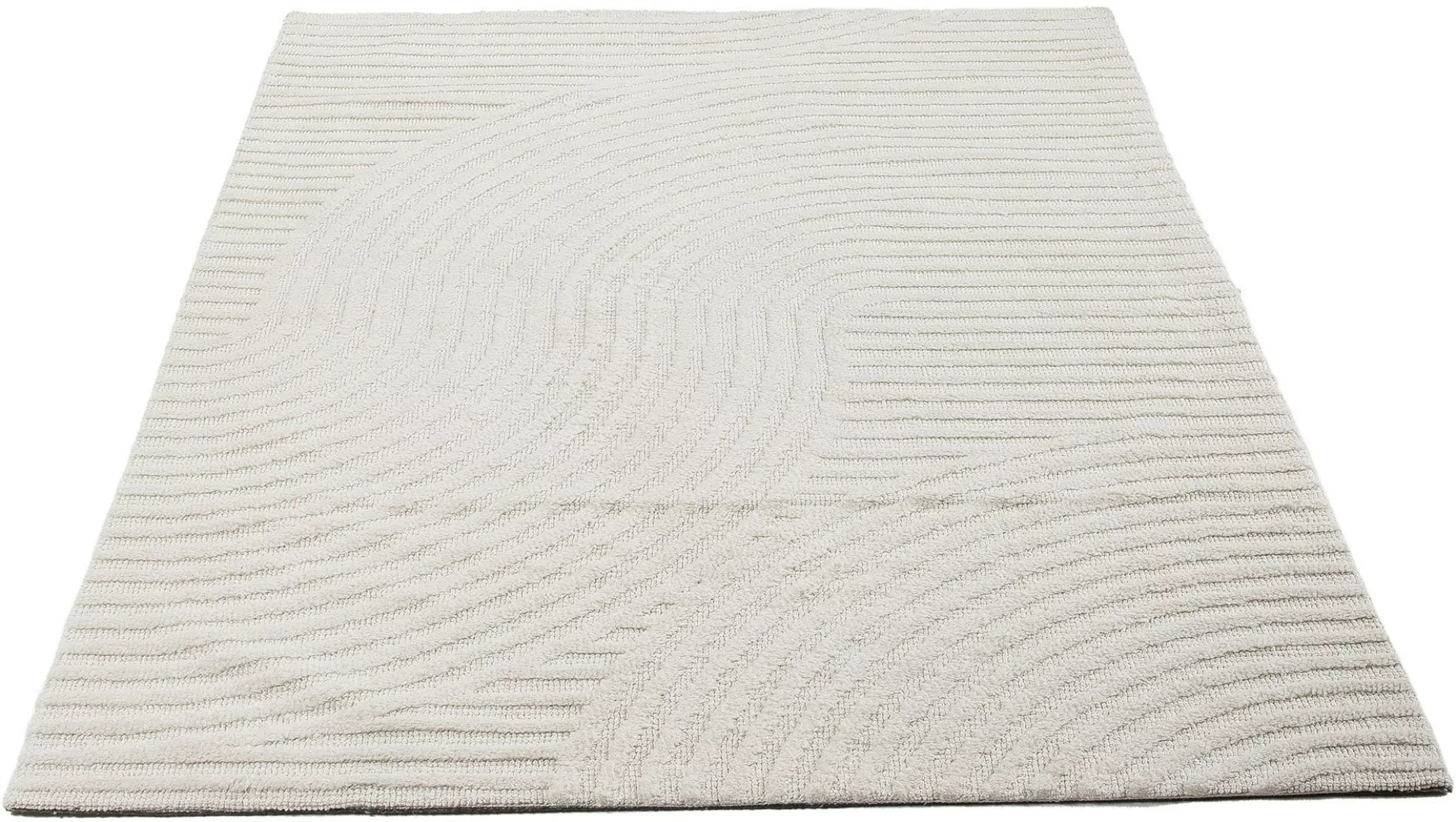 carpetfine Teppich »Holly Zen 3«, rechteckig, 12 mm Höhe, Hoch-Tief-Effekt, günstig online kaufen