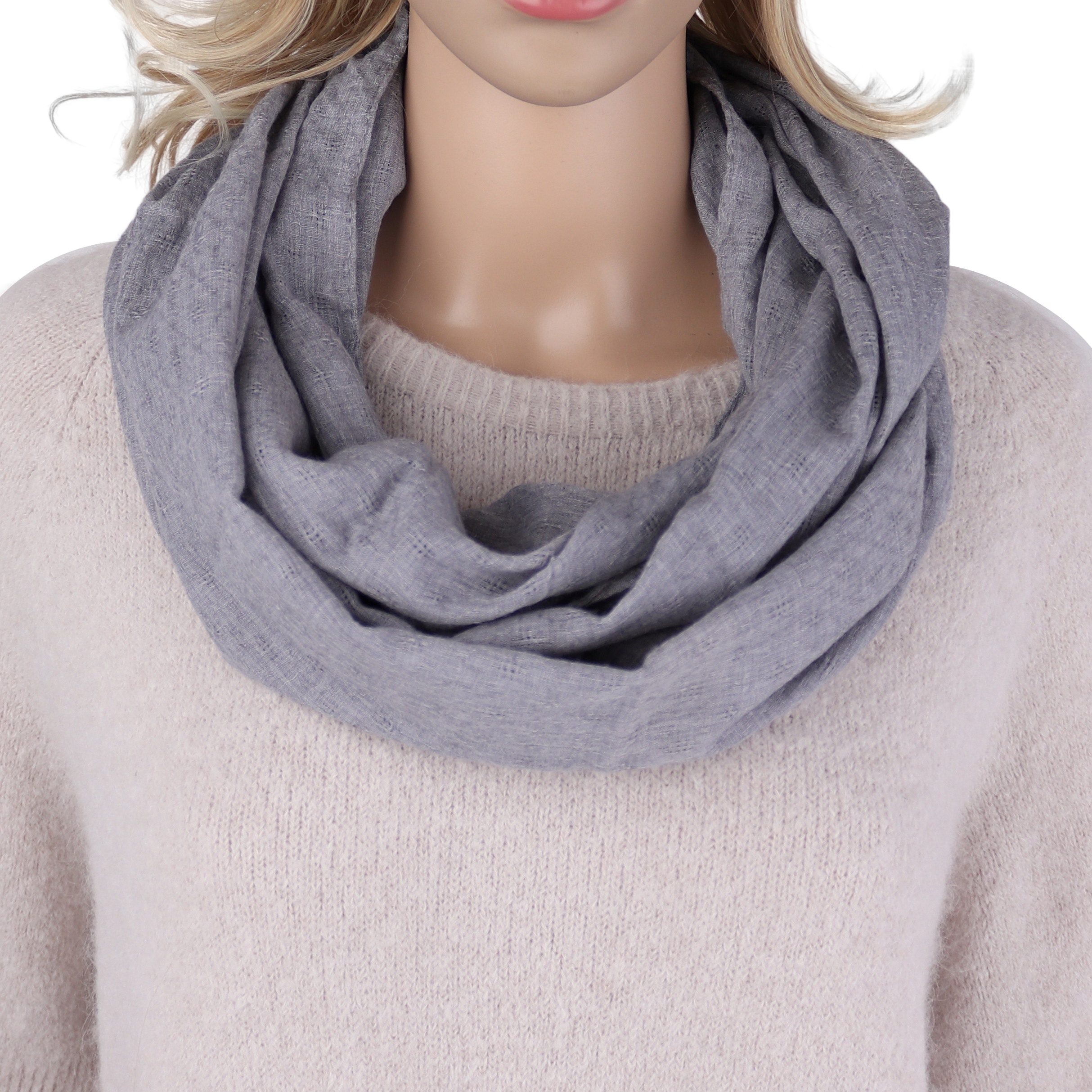 MIRROSI Loop Damen Schal Unifarbe mit günstig online kaufen