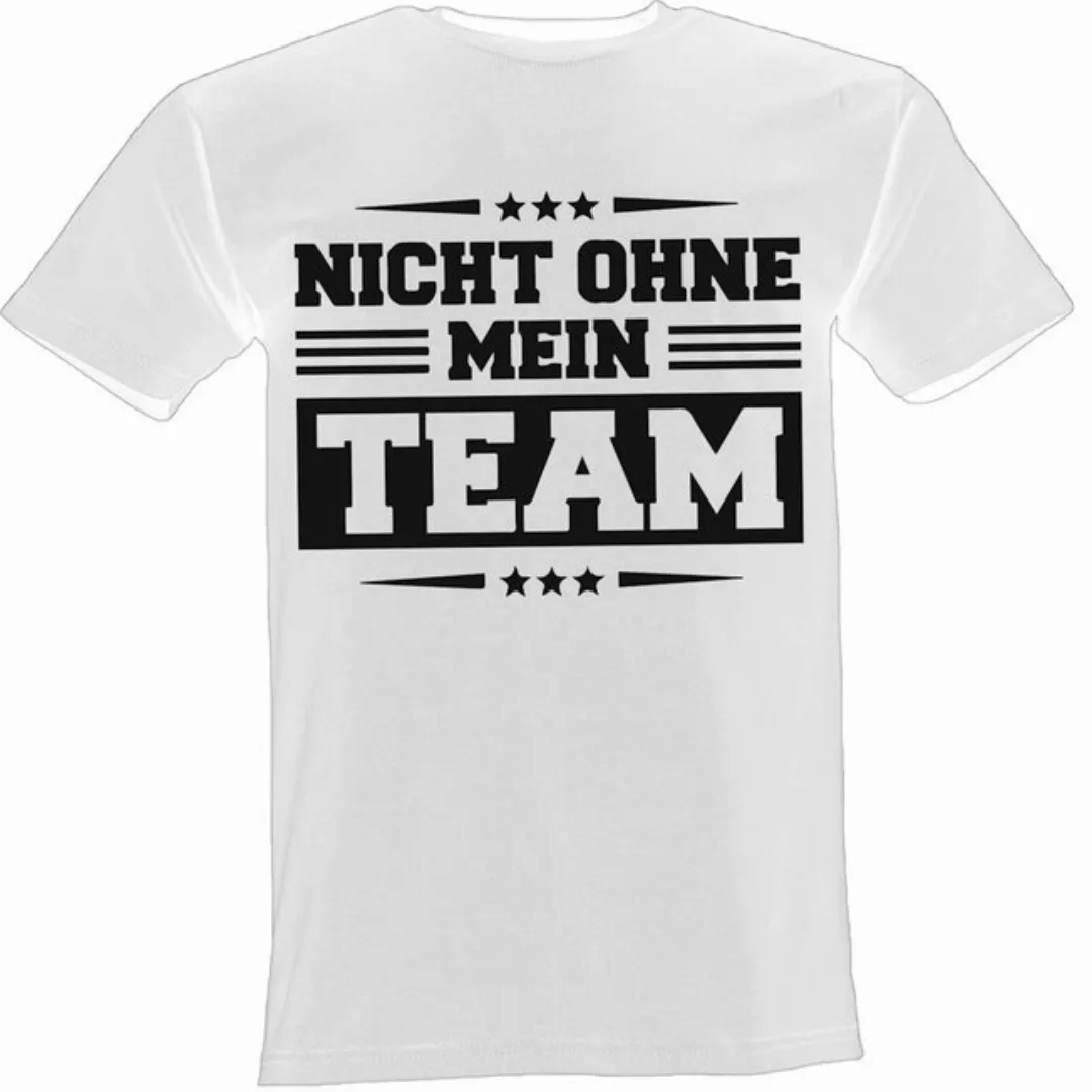 Lustige & Witzige T-Shirts T-Shirt T-Shirt Nicht ohne mein Team Fun-Shirt L günstig online kaufen