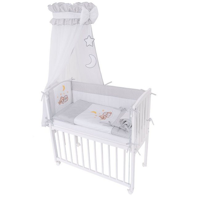 hopsibaby Beistellbett Babybett 3in1 Zustellbett Komplettbett Schlafender T günstig online kaufen