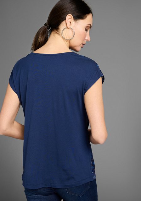 HECHTER PARIS Shirtbluse mit Wasserfallausschnitt und Satinfront - NEUE KOL günstig online kaufen