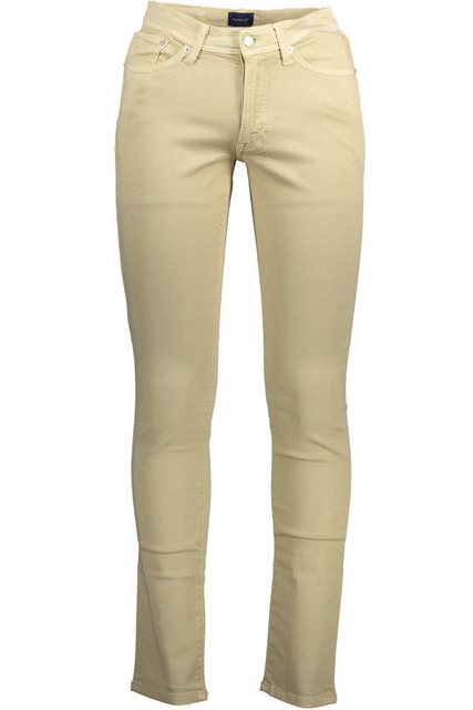 Gant 5-Pocket-Hose Herrenhose Beige aus Bio-Baumwolle: Extra Schmal & Styli günstig online kaufen