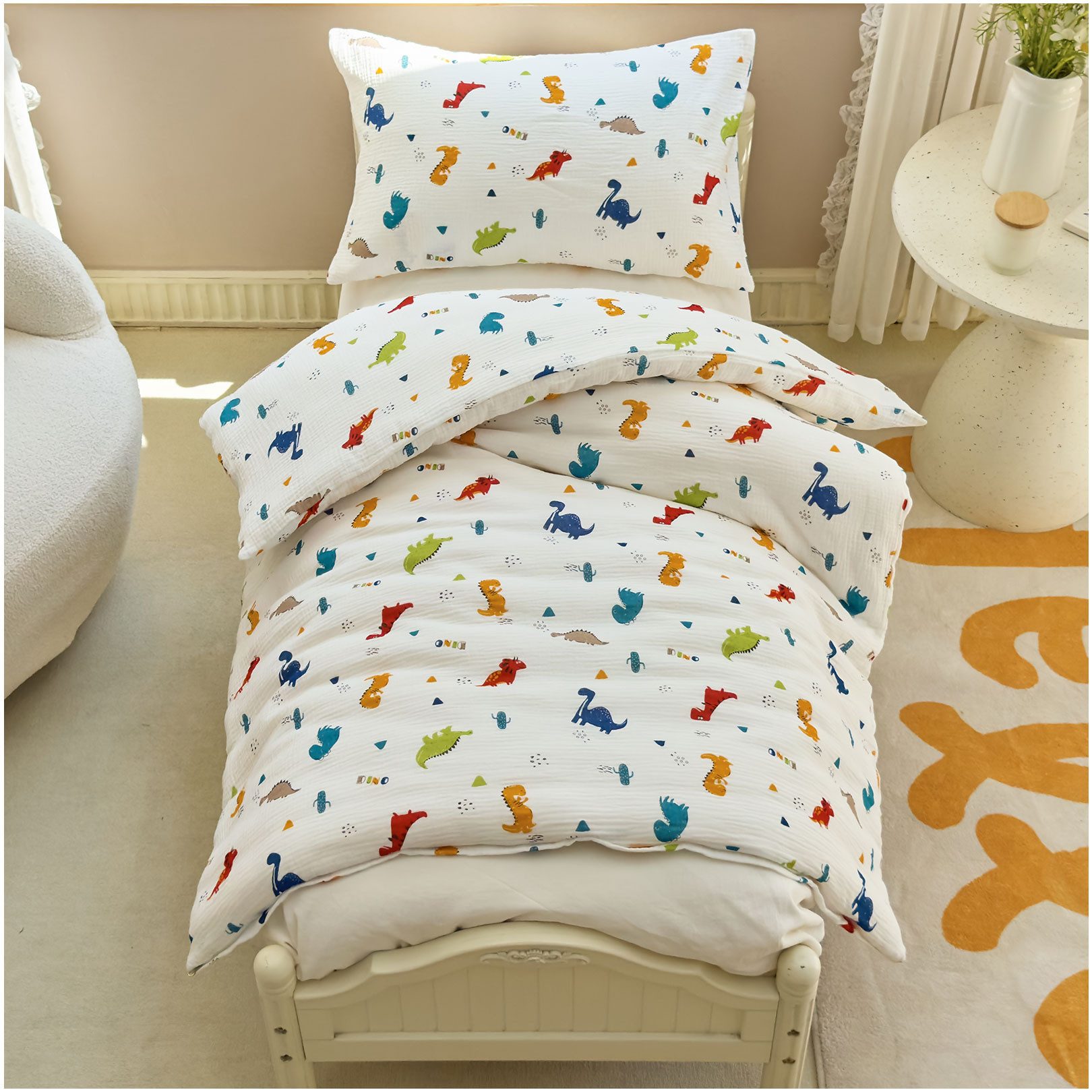 KEAYOO Kinderbettwäsche Muslin Bettwäsche Baumwolle Double günstig online kaufen