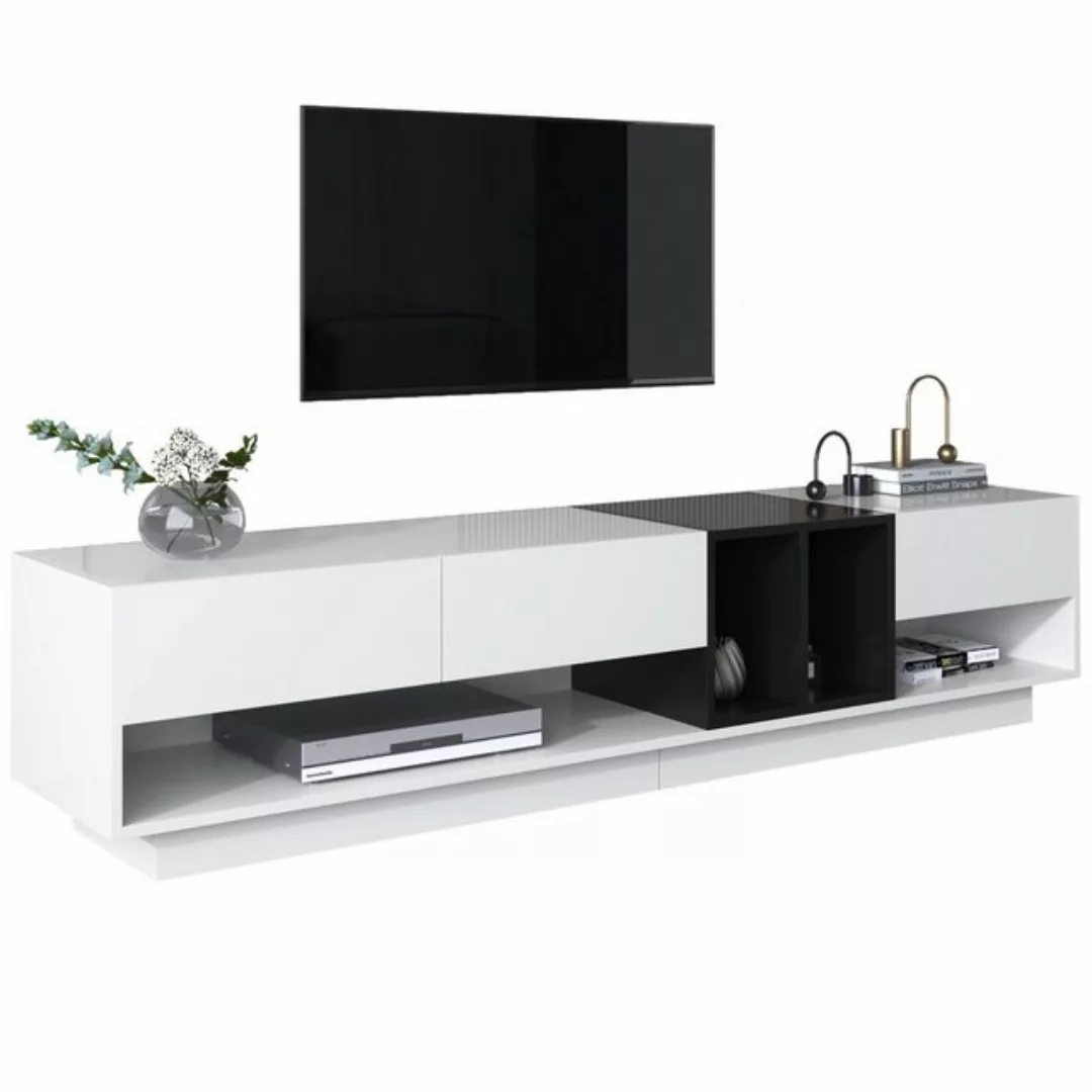 BlingBin TV-Schrank Lowboard (1-St., Farbblockierendes Design, 190x 40x 42c günstig online kaufen