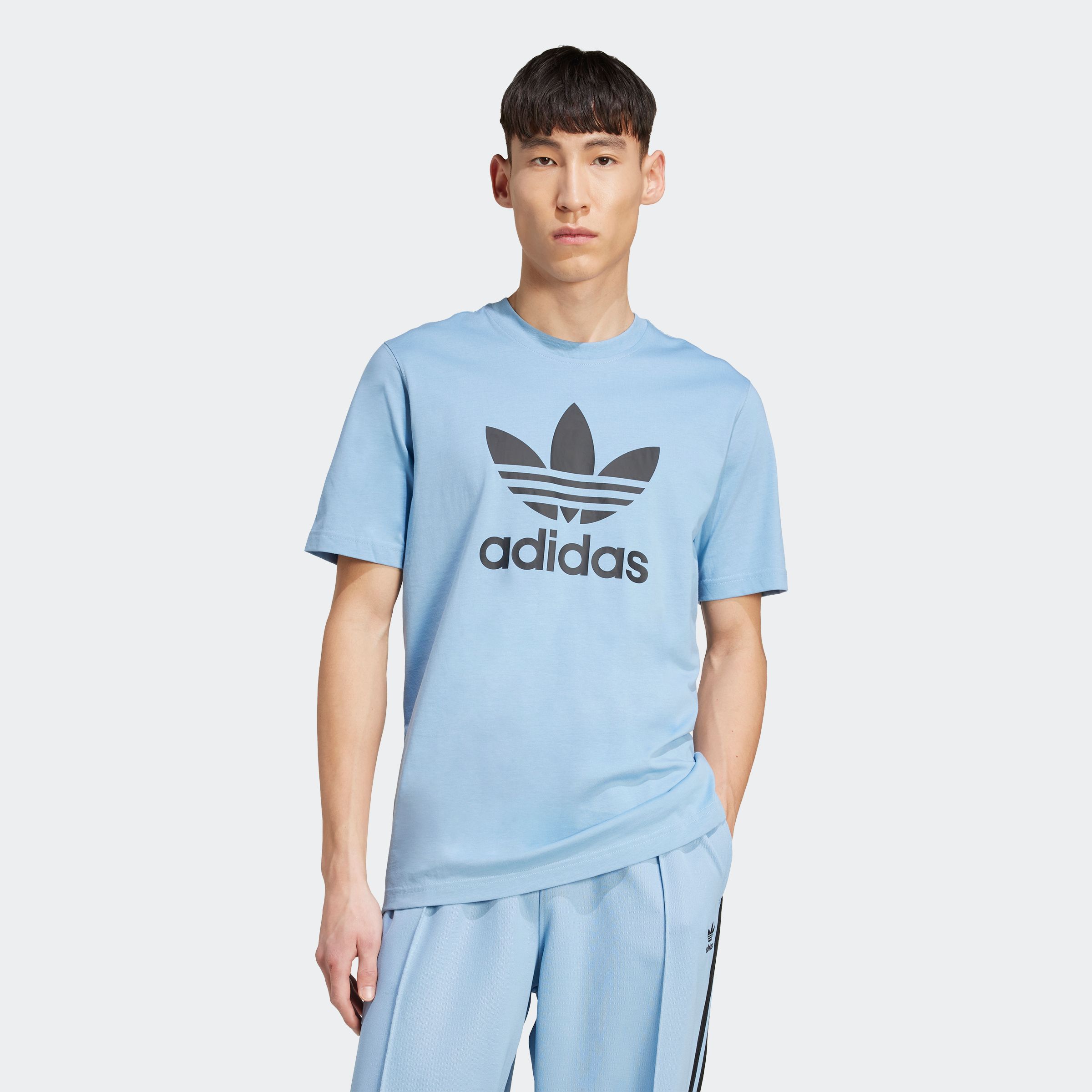 adidas Originals T-Shirt "TREFOIL T-SHIRT", Basic Shirt mit großem Trefoil günstig online kaufen