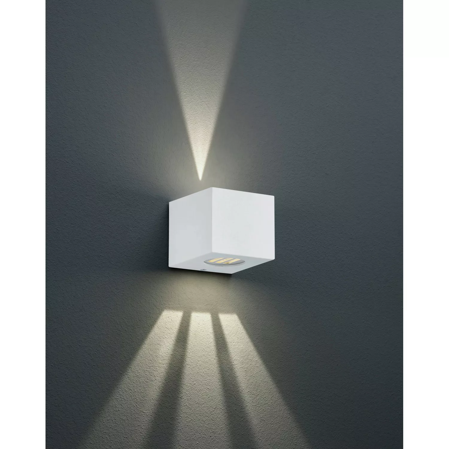 Trio LED-Außenwandleuchte Cordoba Weiß matt günstig online kaufen