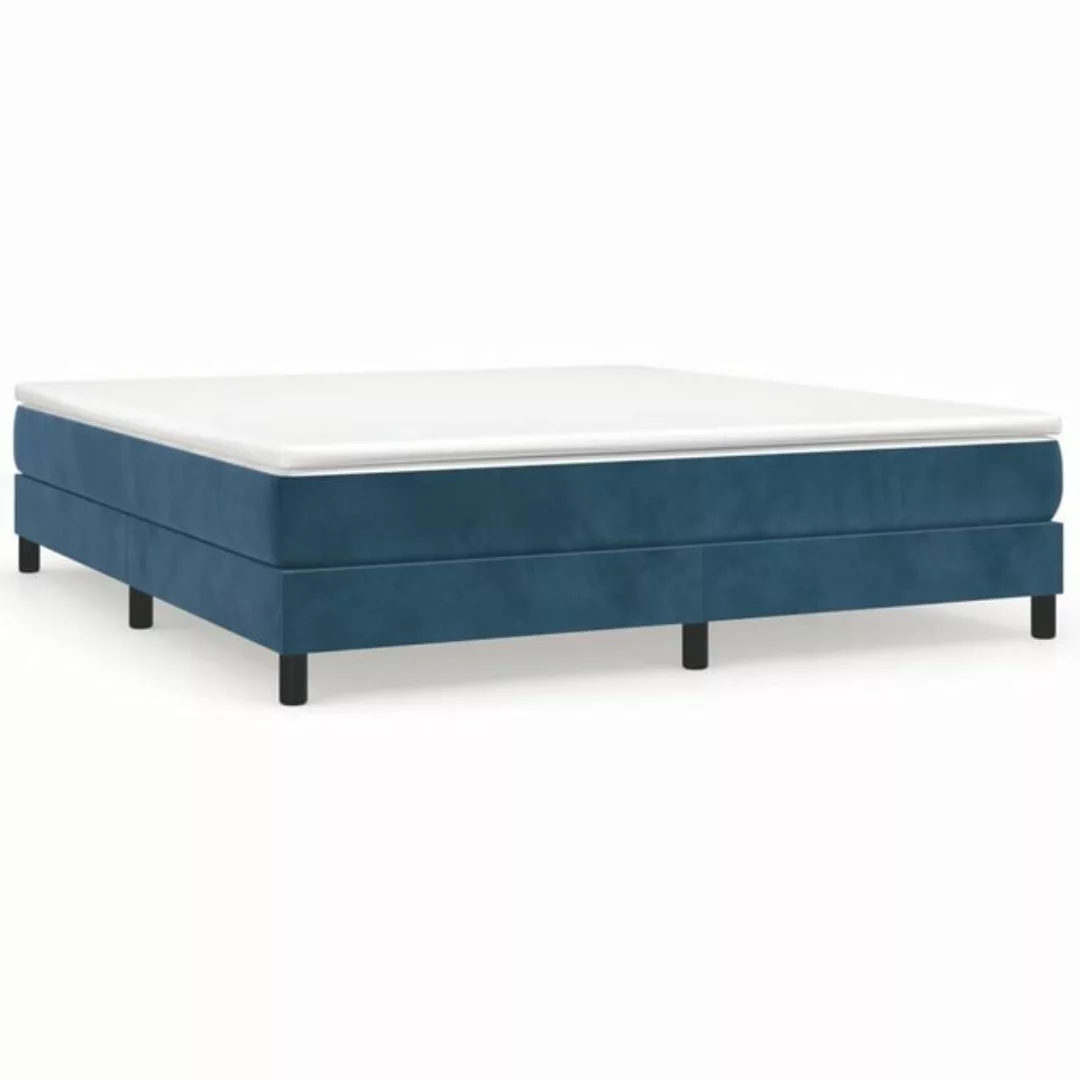 furnicato Bett Bettgestell Dunkelblau 180x200 cm Samt günstig online kaufen