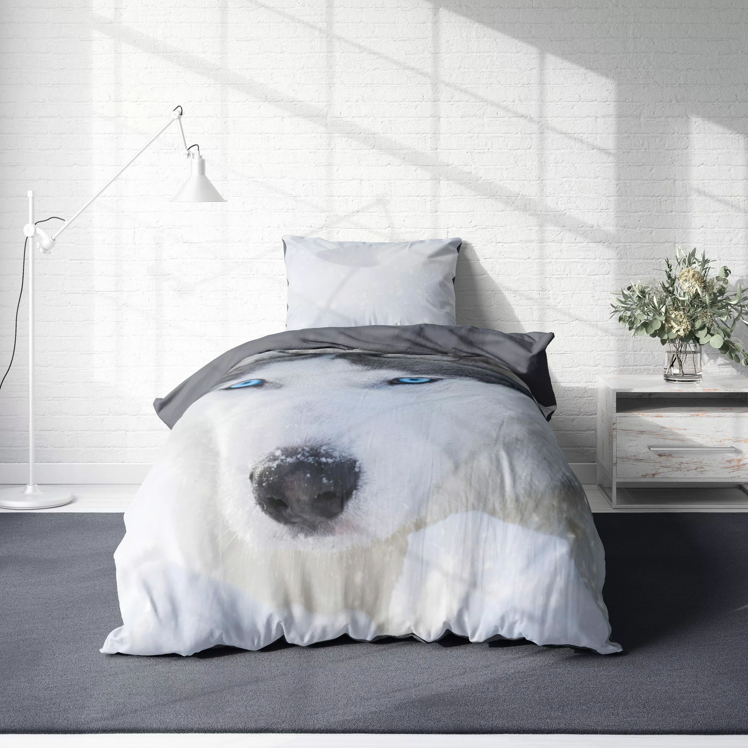 One Home Bettwäsche Husky, Mikrofaser, 2 günstig online kaufen