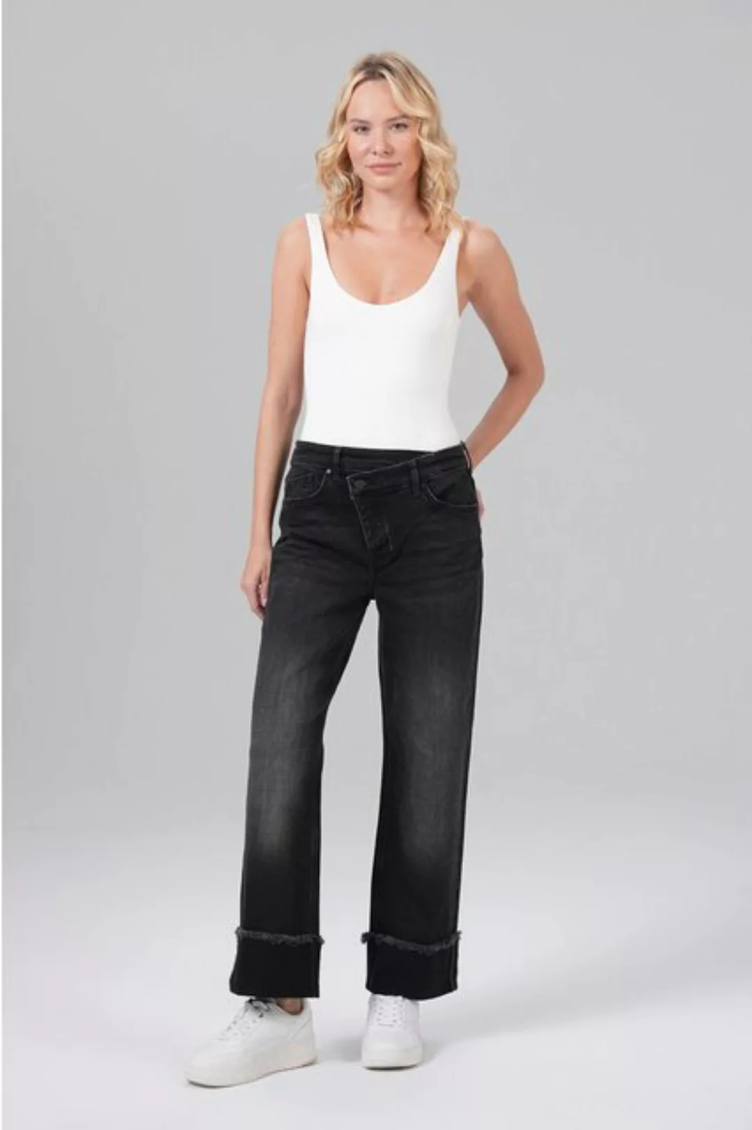 Miracle of Denim 5-Pocket-Jeans Nubia Wide Leg (1-tlg) günstig online kaufen