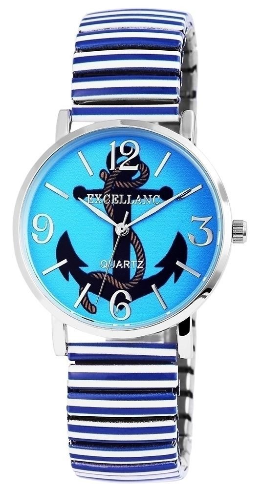 Excellanc Quarzuhr Selin Edelstahlzugband, maritim, Meer, günstig online kaufen