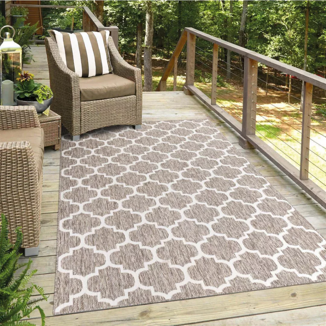 Carpet City Teppich »Outdoor 462«, rechteckig, UV-beständig, Flachgewebe, a günstig online kaufen