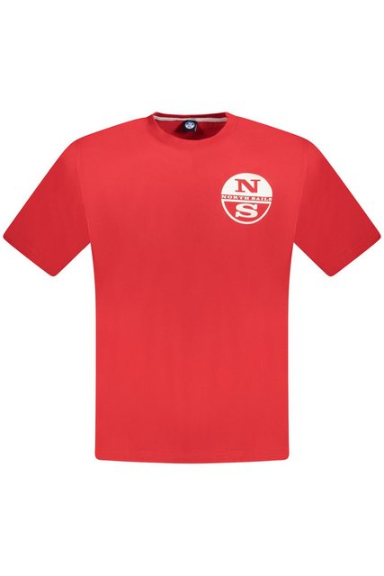 North Sails T-Shirt Stilvolles rotes Herren T-Shirt mit Print und günstig online kaufen