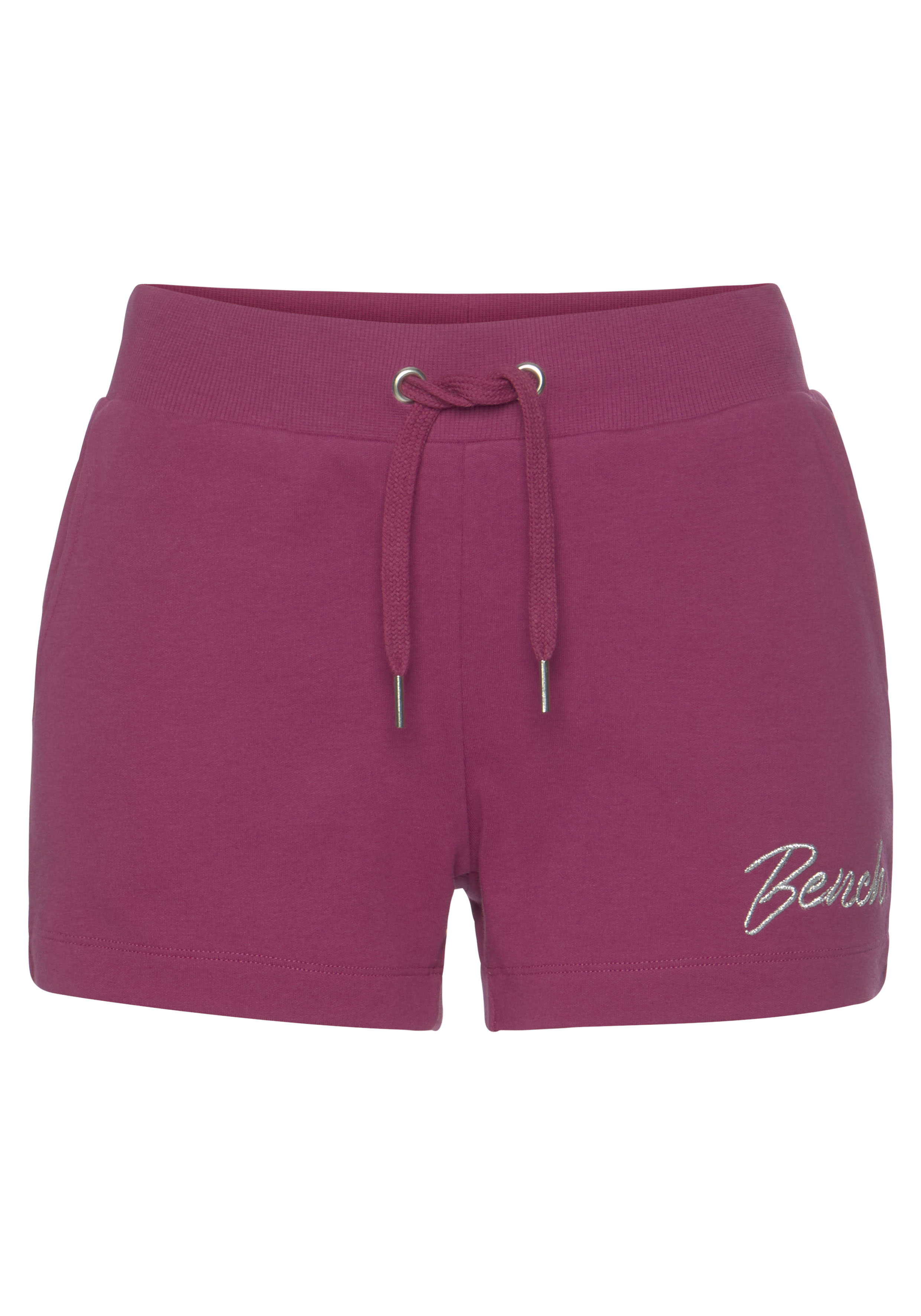 Bench. Loungewear Sweatshorts mit glänzender Logostickerei, Loungewear, Lou günstig online kaufen