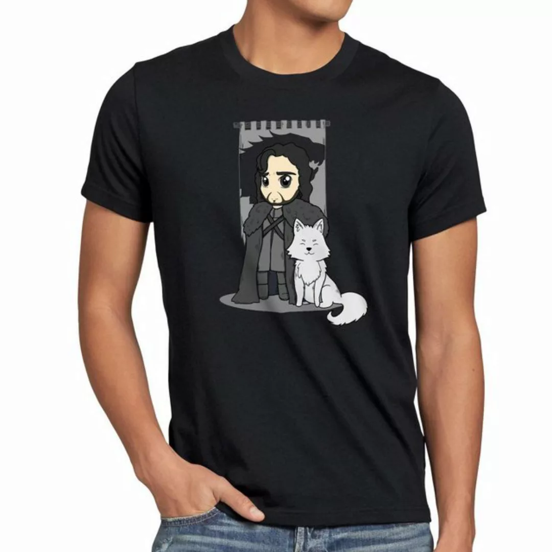 style3 T-Shirt Jon Schnee chibi snow der nachtwache game of thrones günstig online kaufen