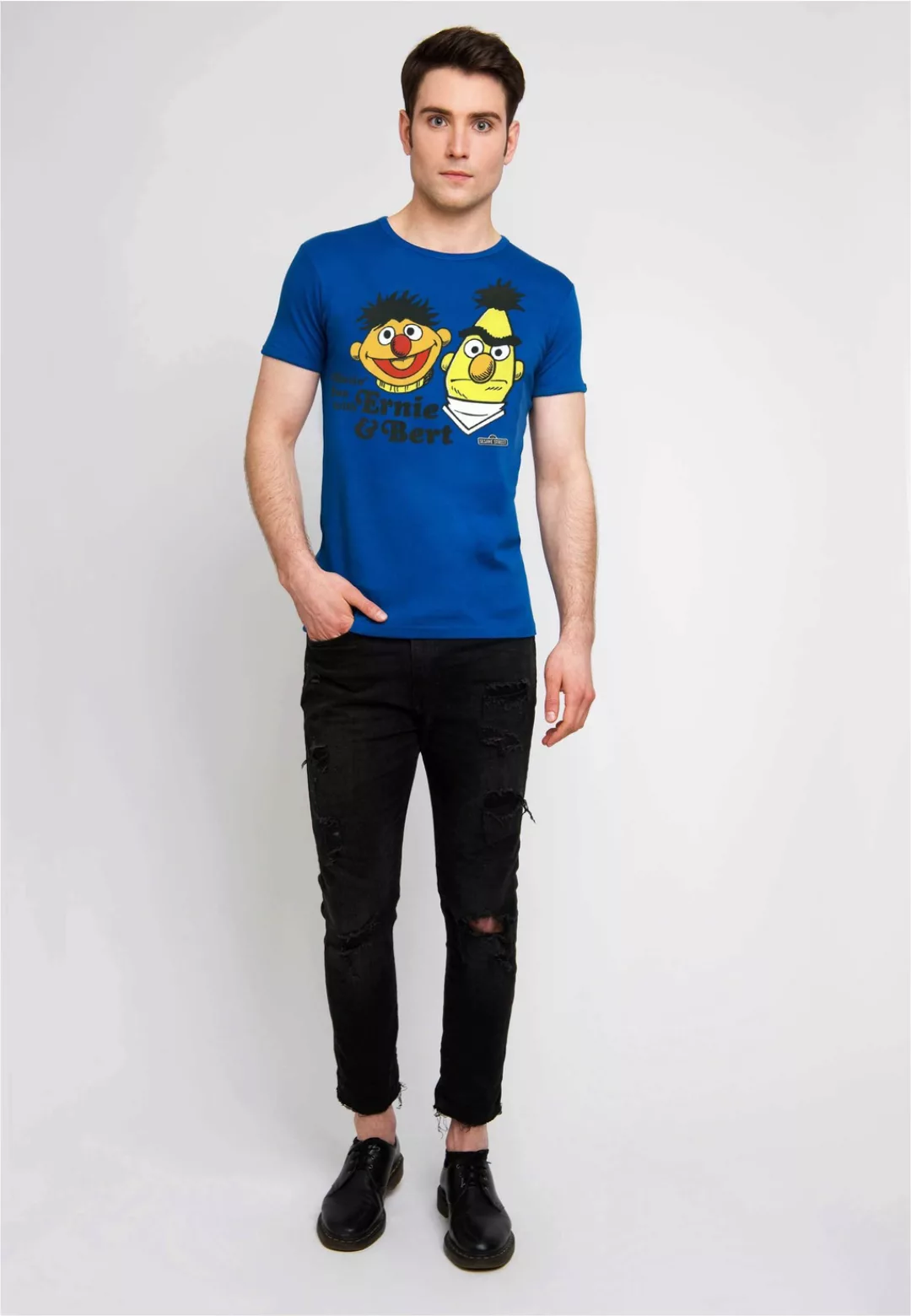 LOGOSHIRT T-Shirt "Ernie und Bert", mit witzigem Print günstig online kaufen