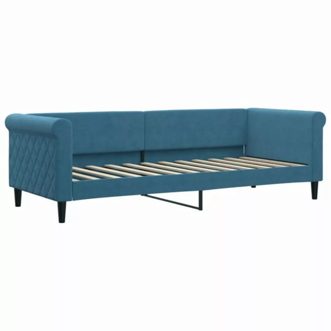 vidaXL Bett Tagesbett Blau 80x200 cm Samt günstig online kaufen