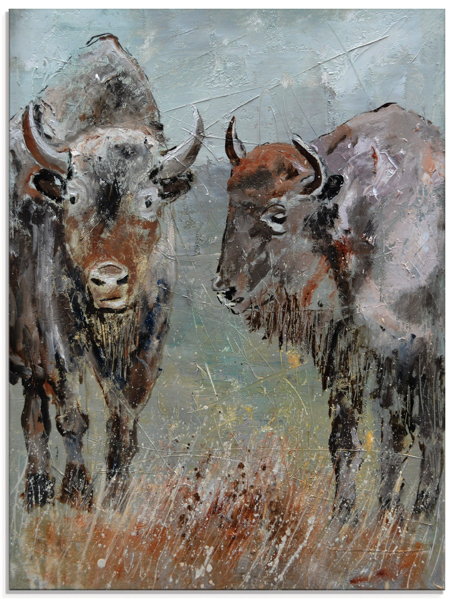 Artland Glasbild »Büffel«, Wildtiere, (1 St.), in verschiedenen Größen günstig online kaufen