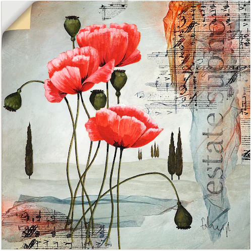 Artland Wandbild »Klatschmohn«, Blumen, (1 St.), als Leinwandbild, Poster, günstig online kaufen