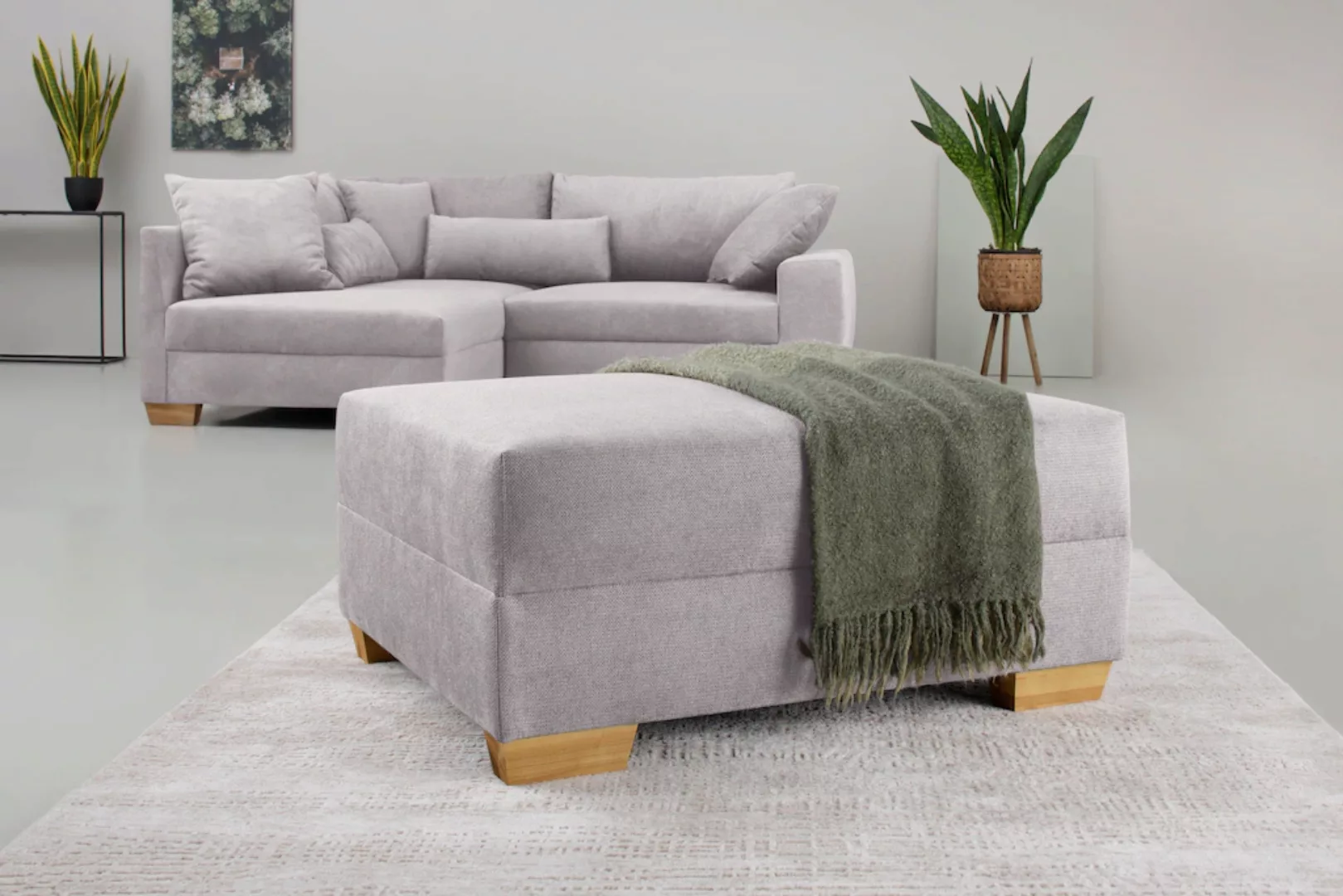 Home affaire Hocker "DuraSpring", Mit DuraSpring-Taschenfederkern, bis 140 günstig online kaufen