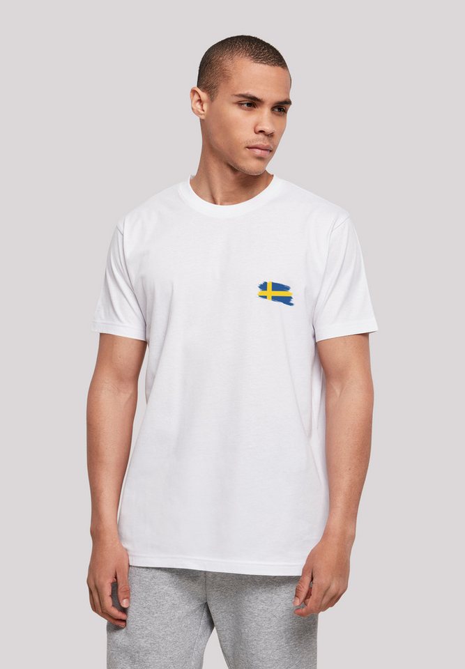 F4NT4STIC T-Shirt Schweden Flagge Sweden Print günstig online kaufen