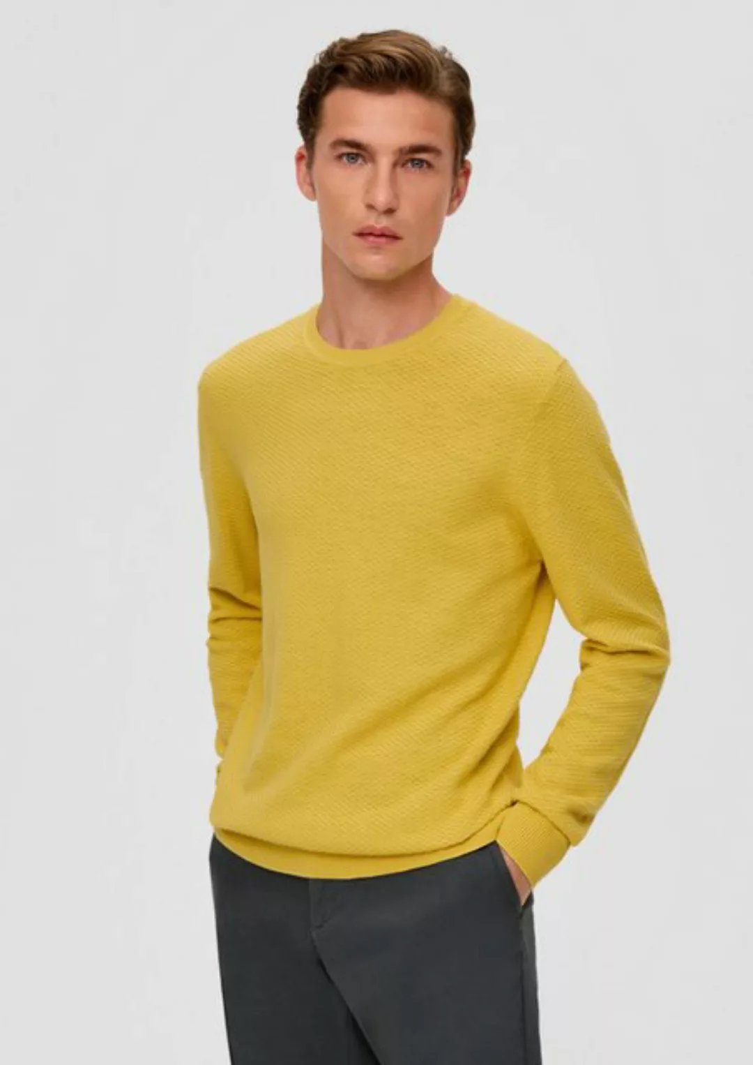 s.Oliver Strickpullover Pullover aus Baumwolle günstig online kaufen