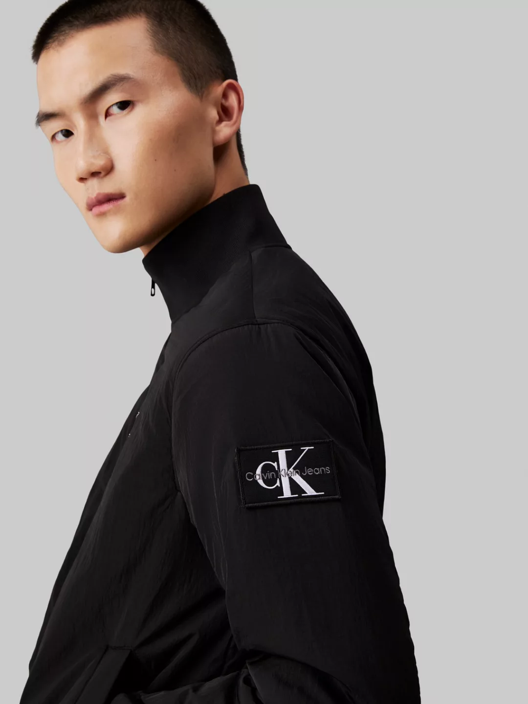 Calvin Klein Jeans Collegejacke PADDED HARRINGTON mit Logoprägung günstig online kaufen