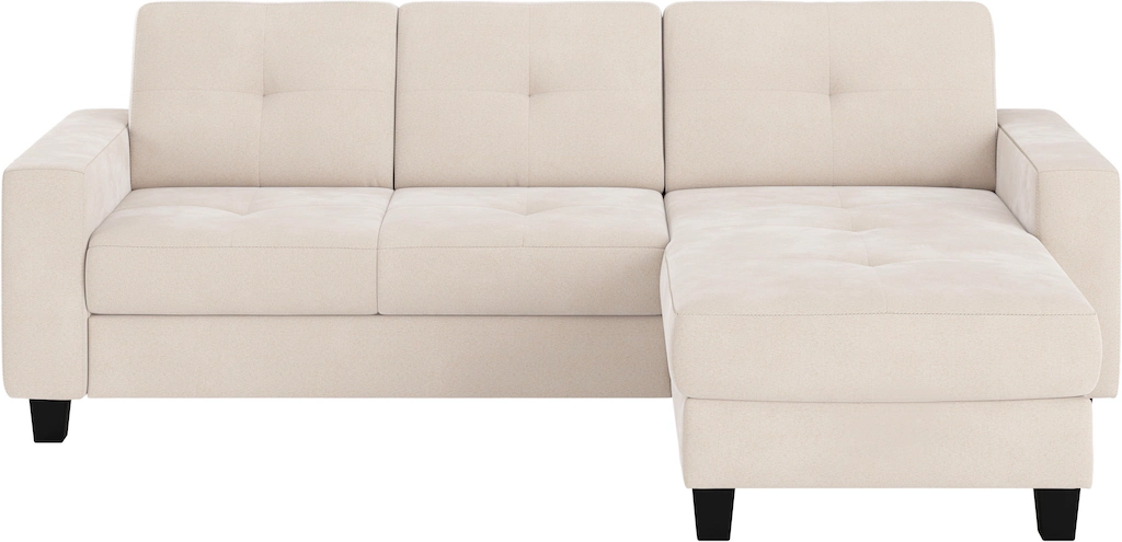 Places of Style Ecksofa »Varese«, wahlweise mit Bettfunktion und Bettkasten günstig online kaufen